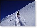 Cesta z C1 (5350 m) do C2 (5950 m).