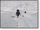 Cesta z C1 (5350 m) do C2 (5950 m).